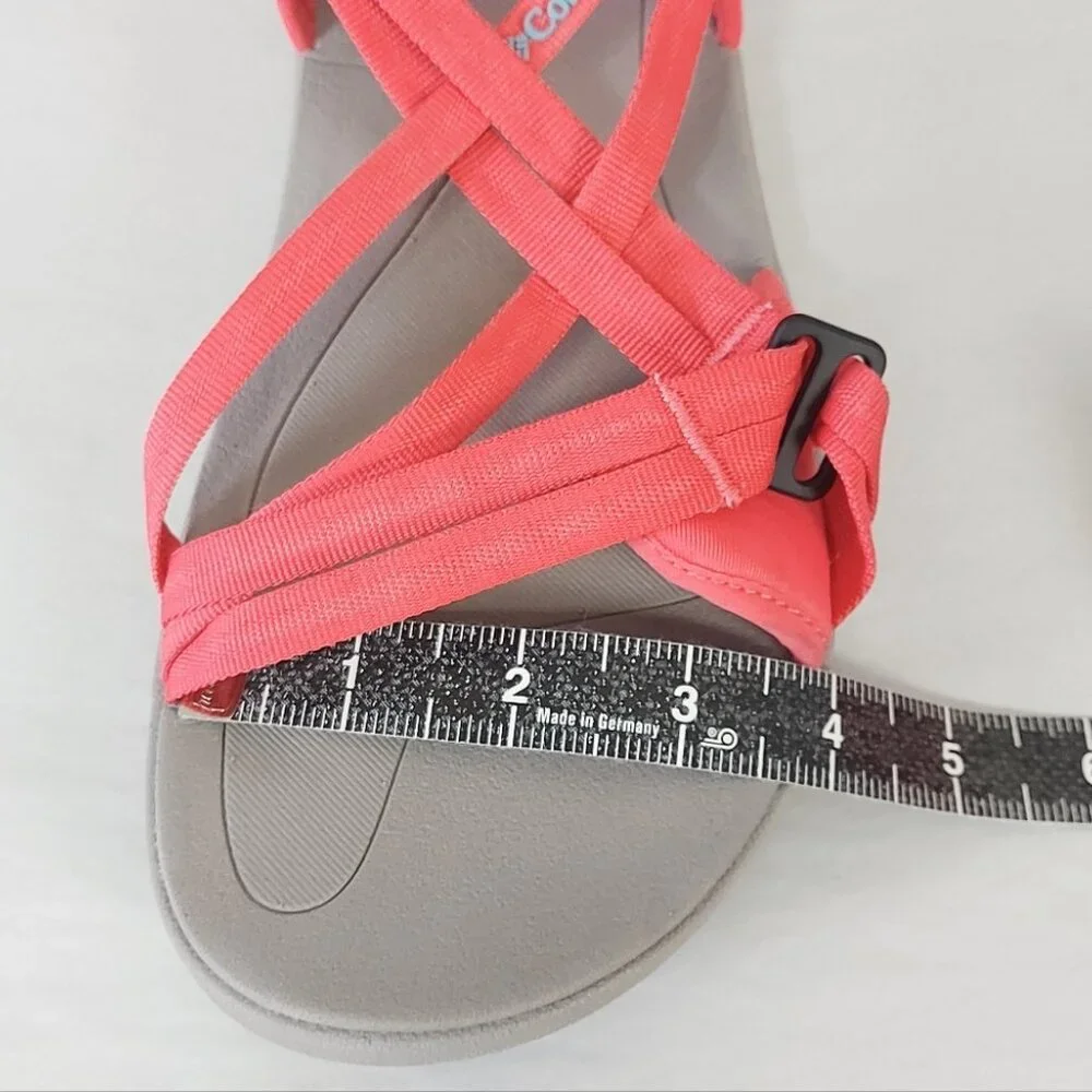 Columbia Women Trekking Strappy Hiking Sandals Size 10 Coral Outdoor Casual